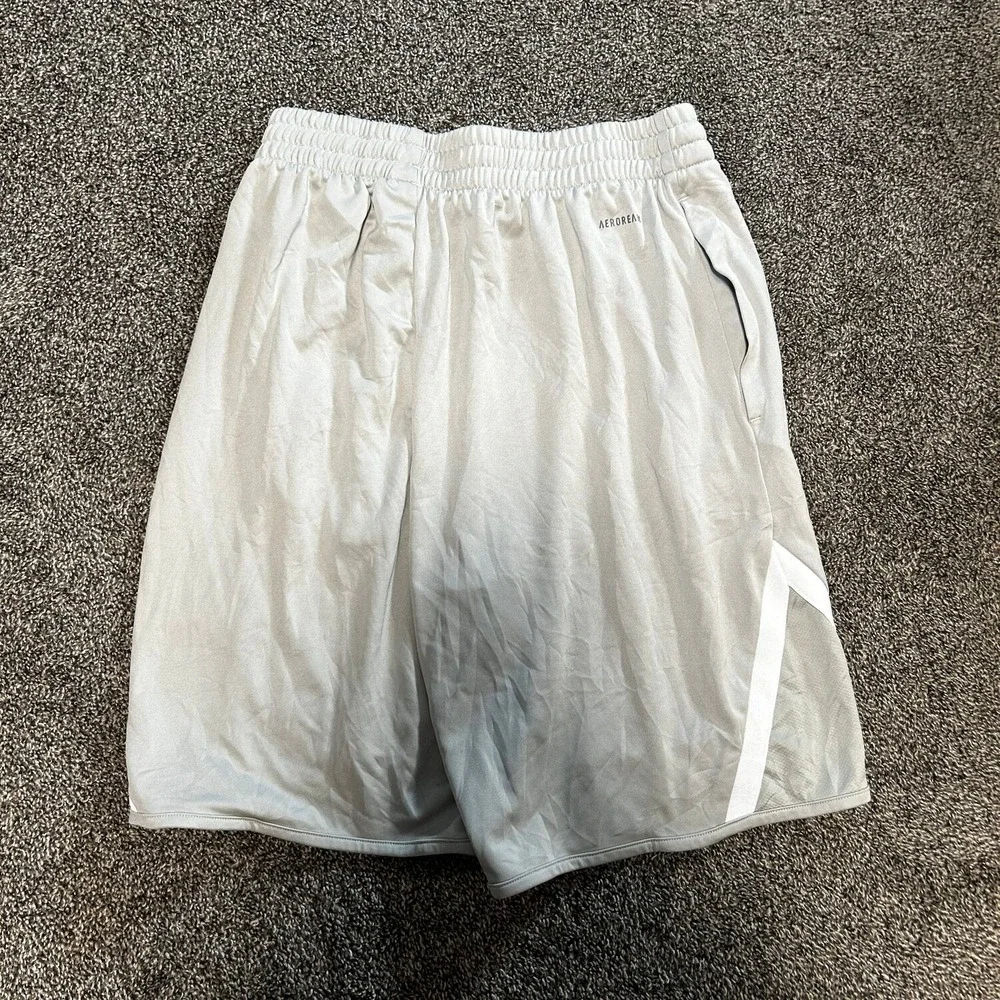 adidas Basketball Shorts Mens M Gray Excellent AEROREADY 9